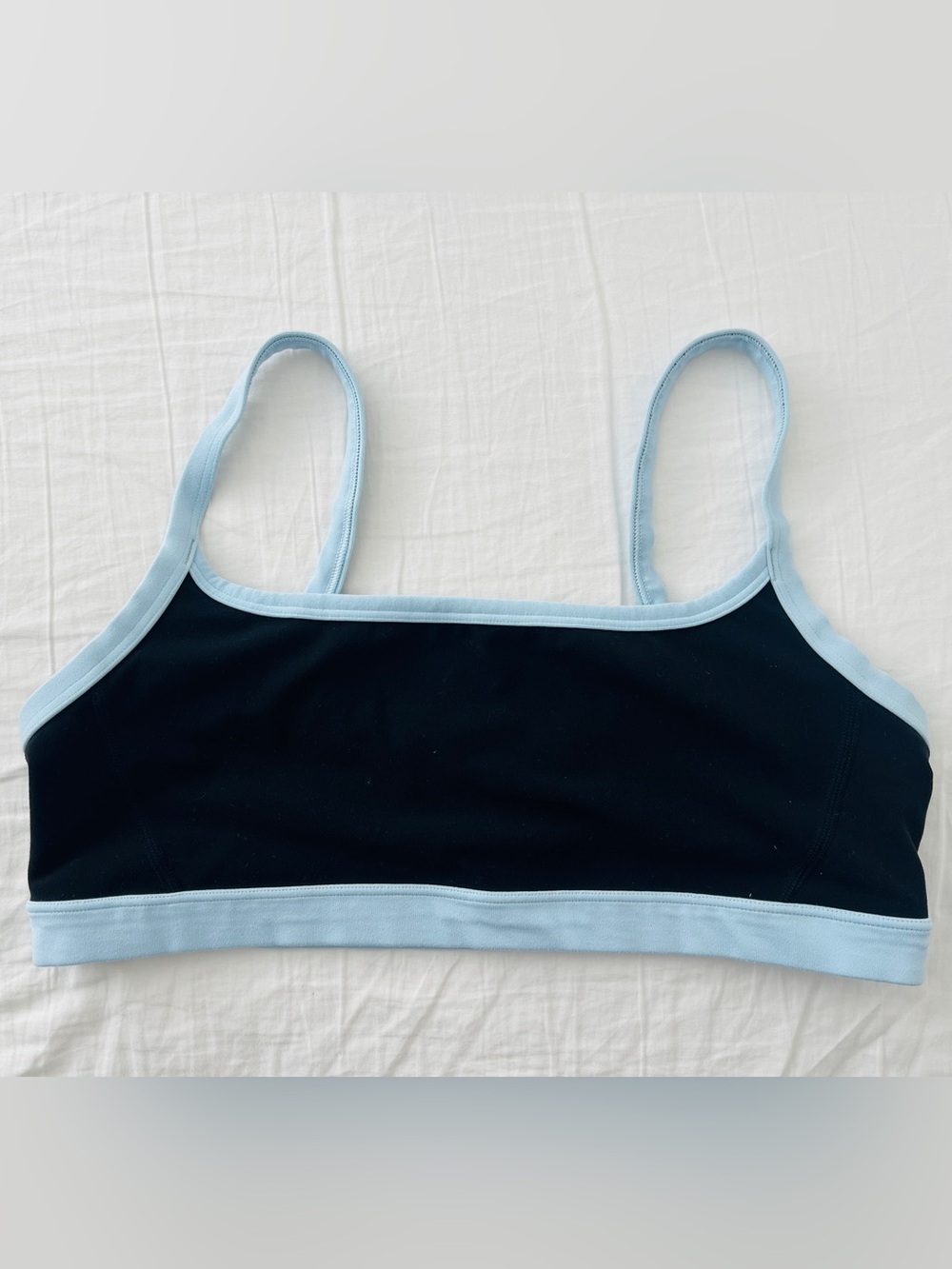Athleta Light Blue Trim Sports Bra